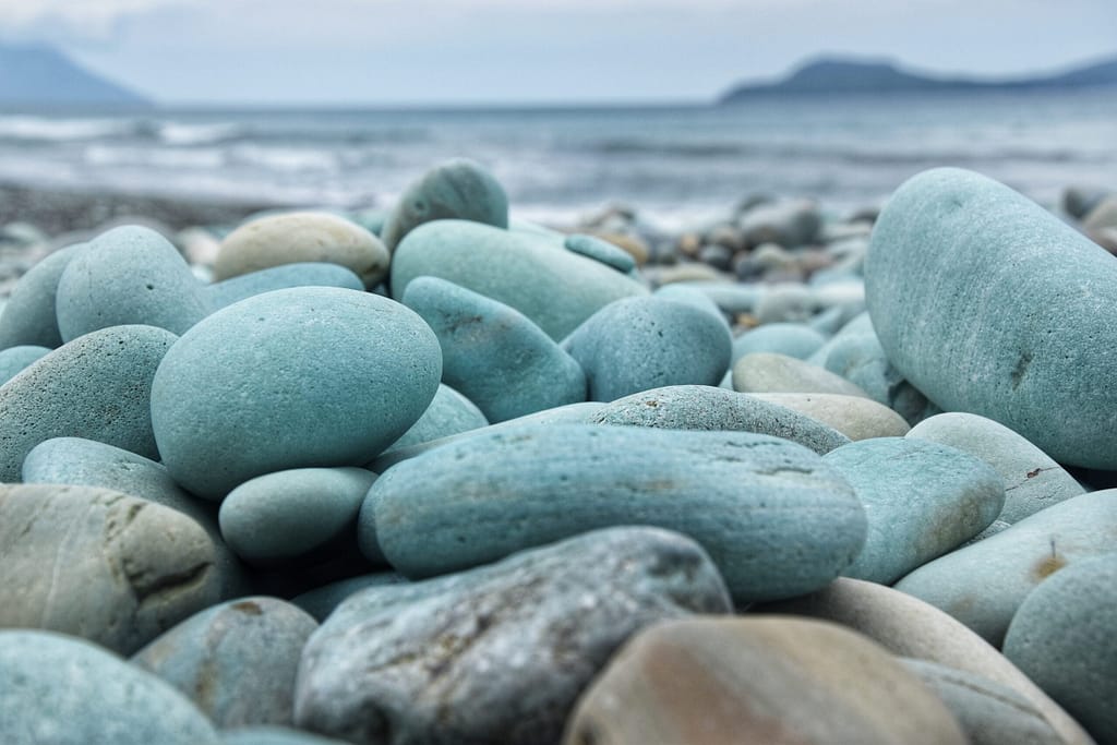 blue stone beach ende flores indonesia