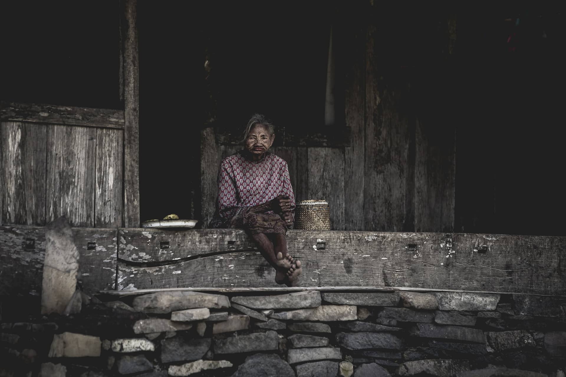 woman in bena village flores indonesia